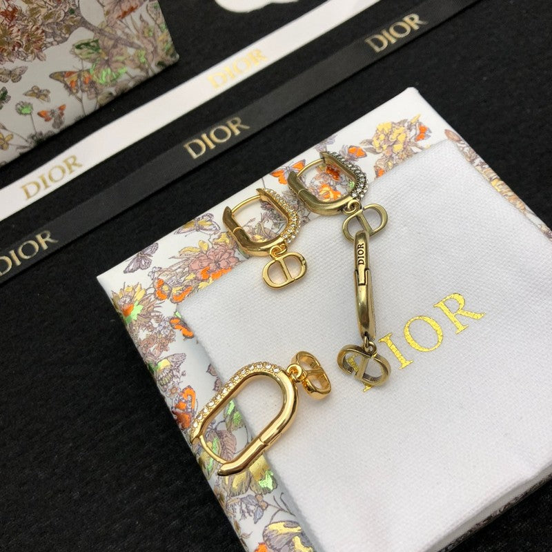 18K Dior Diamond Earrings